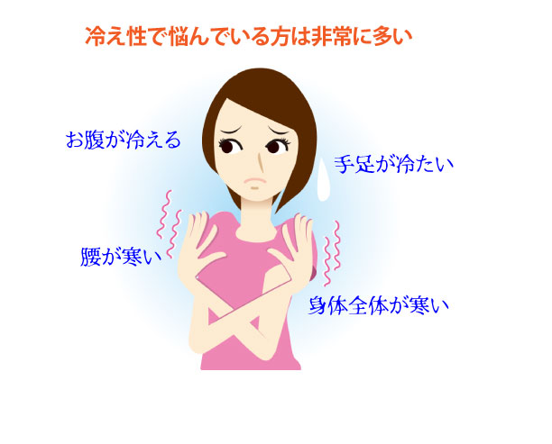 冷え性で悩んでいる人は多い