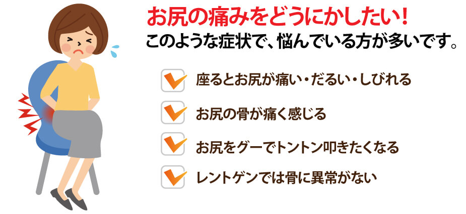 梨状筋症候群でお悩みの症状