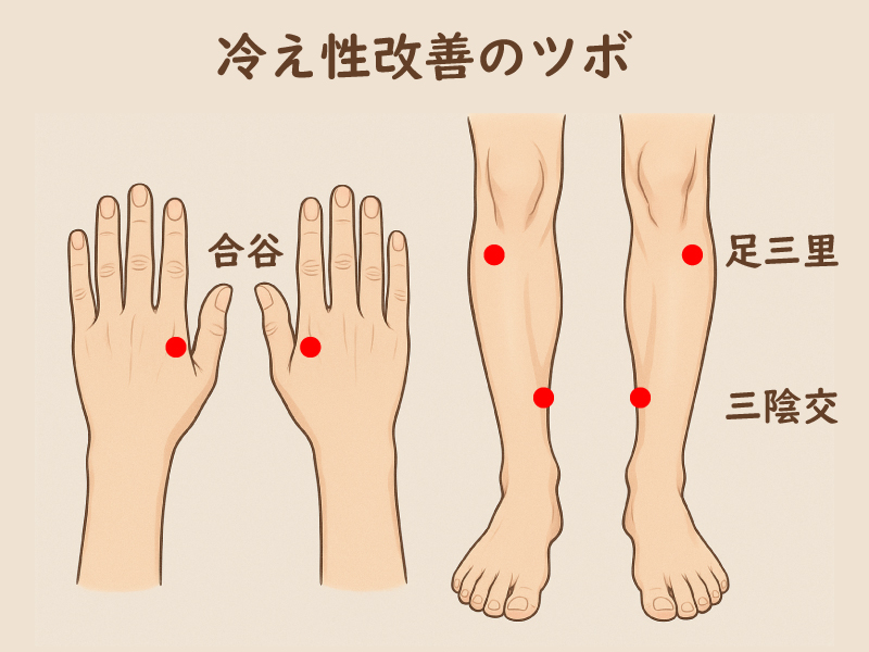 冷え性改善のツボ