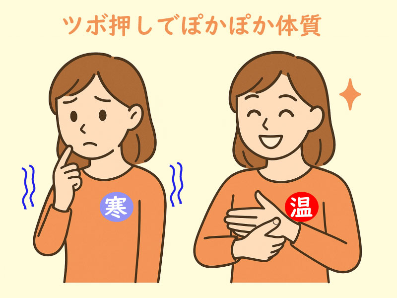 ツボ押しでぽかぽか体質