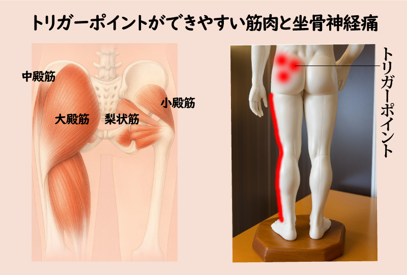 トリガーポイントと坐骨神経痛