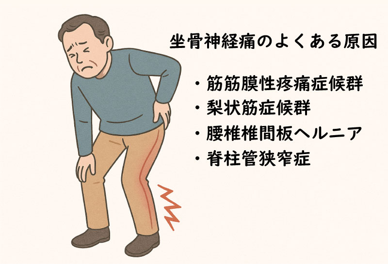 坐骨神経痛のよくある原因